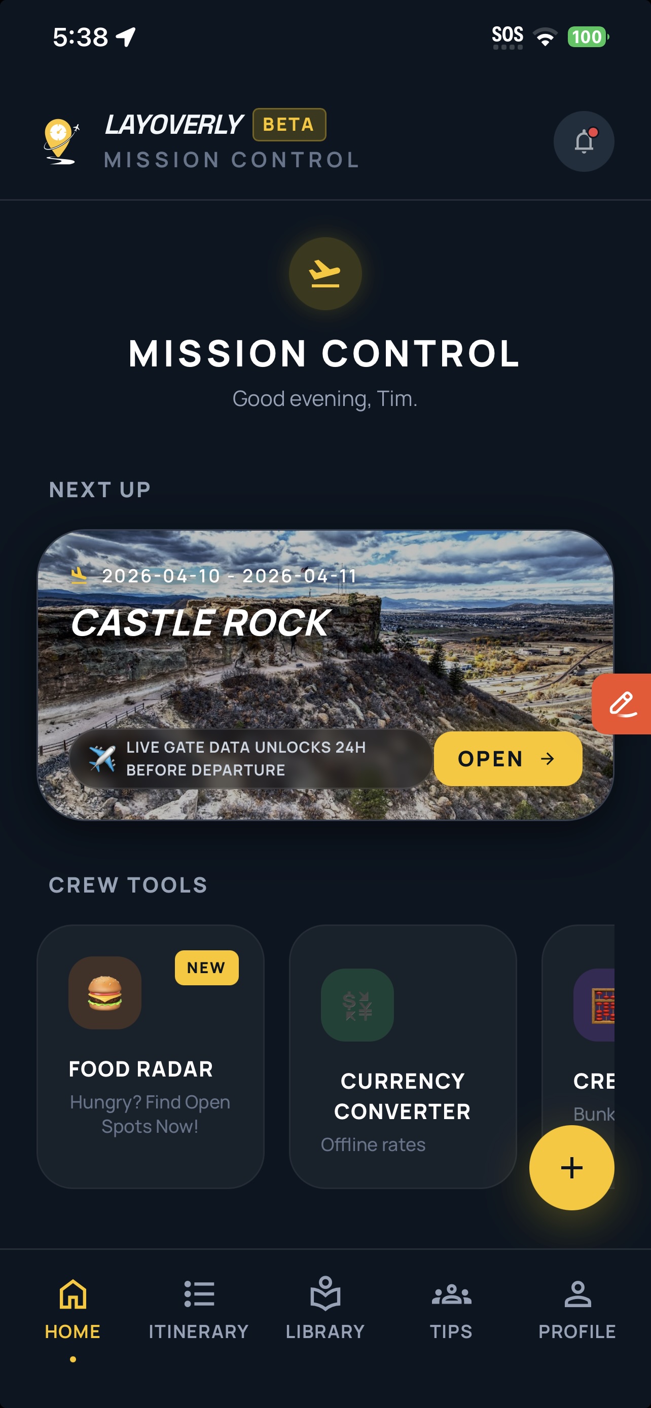Layoverly App Screenshot